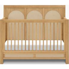 Beige Cribs NAMESAKE Eloise 4-in-1 Convertible Crib Honey/Performance Eco-Weave