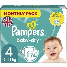 Pampers Baby-Dry Size 4 9-14kg 174pcs