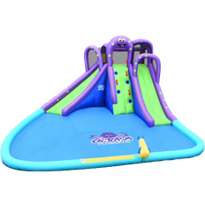 Water Slide Costway Inflatable Octopus Water Park Bouncer With Slides