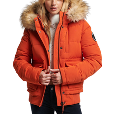 Superdry Women's Everest Hooded Bomber Jacket - Orange