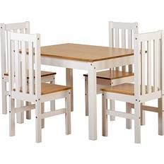 SECONIQUE Ludlow Dining Set 80x110cm 5pcs