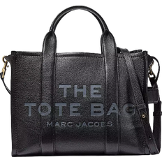 Schwarz Handtaschen Marc Jacobs The Leather Medium Tote Bag - Black