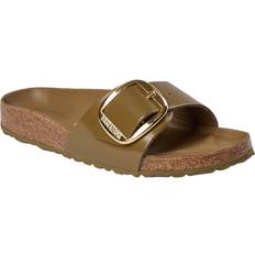 Birkenstock madrid big Birkenstock Madrid Big Buckle Natural Leather Patent -Green/High Shine Mud Green