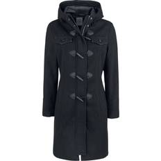 Brandit Coats Brandit Long Duffle Coat Wool Coat black