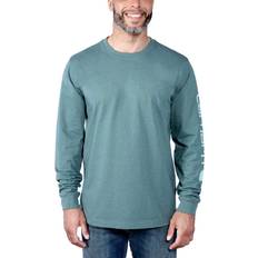 Carhartt Hauts Carhartt Logo Sweat-Shirt - Sea Pine Heather