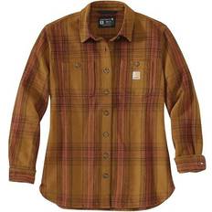 Brown - Women Shirts Carhartt Women's Twill Loose Fit Brown