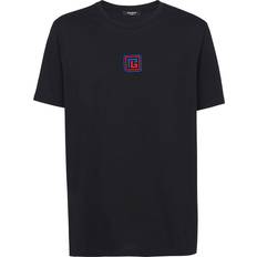 Balmain T-shirts Balmain T-shirt Met Geborduurd Logo - Zwart