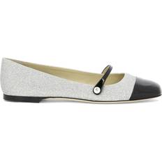 Silver Ballerinaskor Jimmy Choo Elisa Ballet Flats