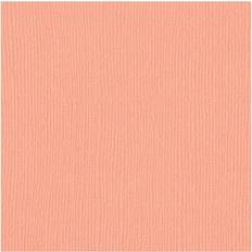 Vita Pappersskärare Bazzill Mono Cardstock 12"X12"-Coral Cream/Canvas