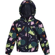 9-12M Rain Jackets Children's Clothing Regatta Kid's Peppa Pig Muddy Puddle Waterproof Jacket - Navy (RKW266-540)