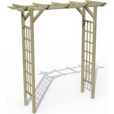 Trellises Forest Garden Classic Top Pergola Arch Timber 210x213cm