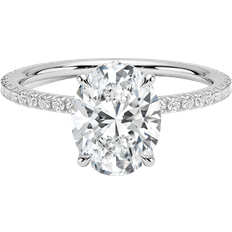 Luxe Perfect Fit Engagement Ring - White Gold/Diamonds