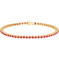 Ruby Bracelets Brilliant Earth Tennis Bracelet - Gold/Pink