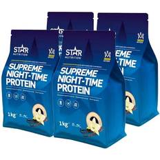 Star Nutrition Kasein Proteinpulver Star Nutrition Supreme Night Time Protein Mix&Match 1kg 4-pack