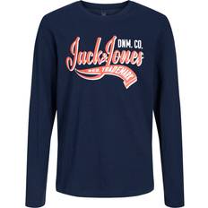 Migliori_valutati Magliette Jack & Jones Boy's Logo T-shirt - Blue/Navy Blazer (12237371-2078)