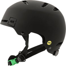 Grönt spänne - Svarta - Vuxen Cykelhjälmar Warp Skate Helmet Mips - Black