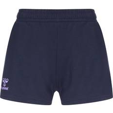 Hummel HmlStaltic Bomullsshorts Kvinna - Marinblå/Paisley Lila