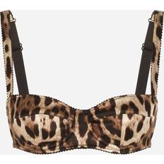 Leopardenmuster BHs Dolce & Gabbana Leopard-print satin balconette bra leo_new 3B