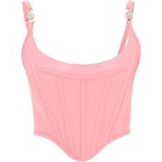 Rosa Korsetter Versace La Vacanza Kolleksjon Korsett Topp - Pink