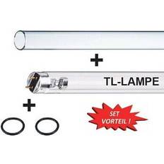 AquaForte TMC UVC 30 Watt Set TL-Lampe Quarzglas 2xO-Ring