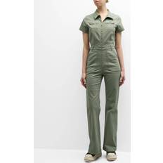 Pistola Martina Short Sleeve Flared Jumpsuit Colonel