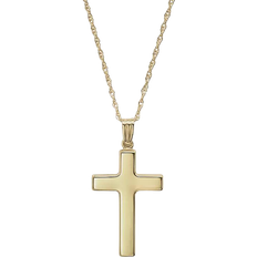 Macy's Flat Cross Necklace - Gold