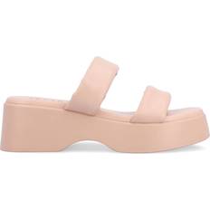 Pink Heeled Sandals Journee Collection Women's Veradie Wedge Sandals