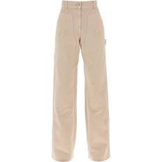 Palm Angels Bukser & Shorts Palm Angels Høj Kvalitet Bomuld Bukser - Beige