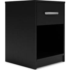 Ashley Black Bedside Tables Ashley Flannia Bedside Table 19.6x14.9"