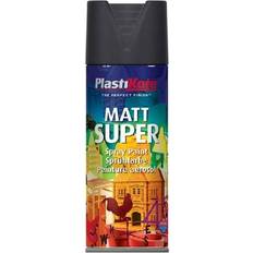 Plasti-Kote Matt Super Spray Black 400ml