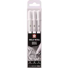 Sakura Gelly Roll Bright White Fine Medium Bold Set 3-pack