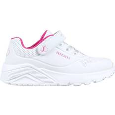 Skechers hot pink Skechers Kid's Uno Lite Sneaker - White/Hot Pink