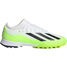 Green Football Shoes Children's Shoes adidas Junior X Crazyfast.3 TF - Cloud White/Core Black/Lucid Lemon