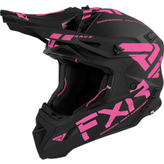 FXR Crosshjelm Helium Race Div, Sort/Elec Pink