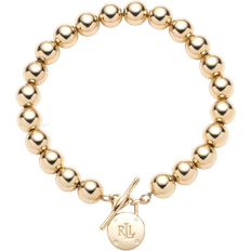 Lauren Ralph Lauren Padlock Beaded Toggle Bracelet - Gold