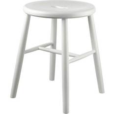 FDB Møbler J27 Beech White Painted Seating Stool