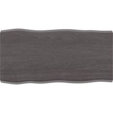 Grey Table Tops vidaXL Dark Brown 80 x 40 x 2 cm Table Top