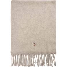 Polo Ralph Lauren Herre Skjerf & Sjal Polo Ralph Lauren Fringe Virgin Wool Scarf Skjerf Lys-Beige