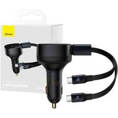 Bilbatteriopladere - Oplader Batterier & Opladere Baseus Car Charger Enjoyment with cable USB-C 33W Black Bestillingsvare, 6-7 levering