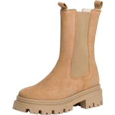 Tamaris dam stövletter Tamaris Beige höga chelsea boots nubuck