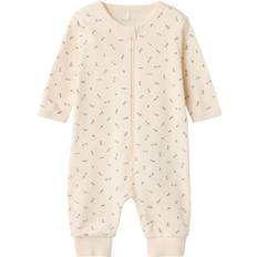 Bloemen Nacht kledingstukken Name It Printed Nightsuit - Buttercream