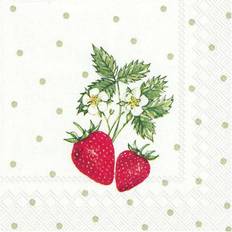 Little kaffe Ihr Servetter Little lovely strawberries Kaffe