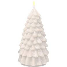 Deluxe Homeart Deluxe Homeart LED Kerze Weihnachtsbaum Fernbedienbar 10x18 cm Weiß Árbol de Navidad