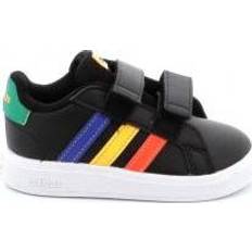 Adidas Infants Grand Court Hook & Loop - Core Black/Lucid Blue/Court Green