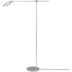 Acier Lampes sur Pied Fritz Hansen MS011 LED Lampadaire Acier Argent Lampe sur Pied