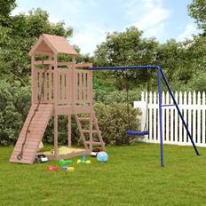 Playhouse vidaXL Outdoor Playset Solid Wood Douglas Brown