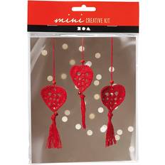 Creativ Company Mini DIY Kit Virka Röda Hjärtan Julpyssel