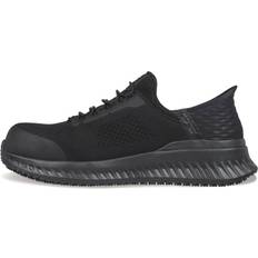 Safety Shoes Skechers Work Slip-Ins: Tilido Fletchit Men's Black Slip On