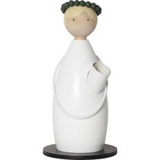 Ljusstake lucia Star Trading Lucia Classic White Julljusstake 12cm