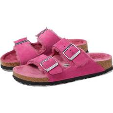 Birkenstock Pink Shoes Birkenstock Women's Arizona Shearling Sandals Fuchsia